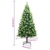 vidaXL Sapin de Noël artificiel à charnières avec support 150 cm