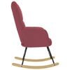 vidaXL Chaise à bascule Rouge bordeaux Tissu