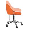 vidaXL Chaise pivotante de salle &agrave; manger Orange Similicuir