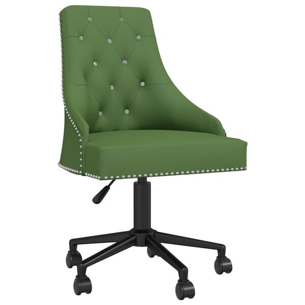 vidaXL Chaises pivotantes &agrave; manger lot de 4 Vert fonc&eacute; Velours