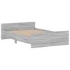 vidaXL Cadre de lit sans matelas sonoma gris 120x200 cm
