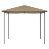 vidaXL Belvédère 3x3x2,6 m Taupe 160 g/m²