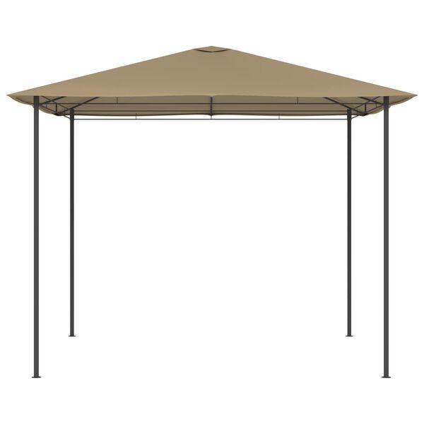 vidaXL Belvédère 3x3x2,6 m Taupe 160 g/m²