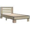 vidaXL Cadre de lit sans matelas ch&ecirc;ne sonoma 75x190 cm