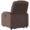 vidaXL Fauteuil inclinable de massage Marron Similicuir