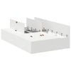 vidaXL Cadre de lit avec rangement avec stockage Blanc 120 x 190 cm