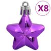 vidaXL Ensemble de boules de No&euml;l 111 pi&egrave;ces violet polystyr&egrave;ne