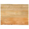 vidaXL Dessus de table 70x60x3,8 cm bord vivant bois massif manguier