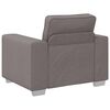 vidaXL Canap&eacute; 3 pcs Taupe 219 x 80 x 82 cm Tissu en lin m&eacute;lang&eacute;