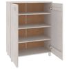 vidaXL Armoire &agrave; chaussures HAMAR Blanc 85x40x108 cm Bois de pin