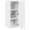 vidaXL Armoire de cuisine Kalmar 2 pcs Blanc brillant 30 x 31 x 80 cm