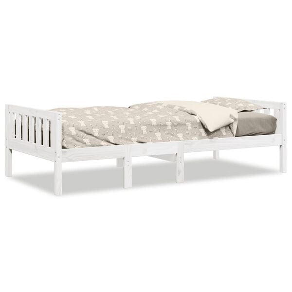 vidaXL Lit pour enfants sans matelas blanc 90x190cm bois de pin massif