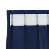 vidaXL Rideaux occultants 2 pcs Bleu foncé 140 x 245 cm Velours
