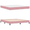 vidaXL Lit &agrave; ressorts avec matelas Rose 180 x 210 cm tissu