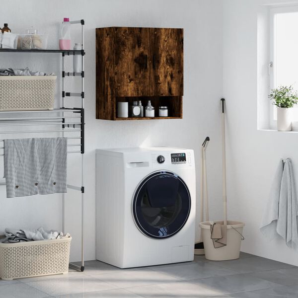 vidaXL Armoire murale ch&ecirc;ne fum&eacute; 60x31x70 cm bois d'ing&eacute;nierie