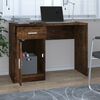 vidaXL Bureau avec tiroir et armoire Ch&ecirc;ne fum&eacute; 100x40x73 cm
