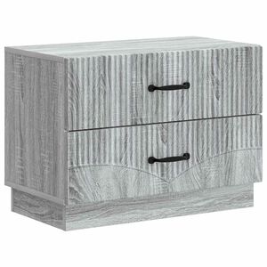 vidaXL Cabinet de chevet avec tiroir Sonoma gris 62 x 34,5 x 44,5 cm