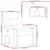 vidaXL Fauteuil inclinable Cappuccino Similicuir