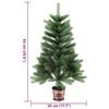 vidaXL Arbre de Noël artificiel aiguilles réalistes 65 cm vert