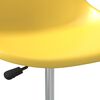 vidaXL Chaises &agrave; manger pivotantes lot de 4 jaune PP