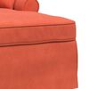 vidaXL Chaise lounge avec jupe Rouge orange 91 x 157 x 91 cm