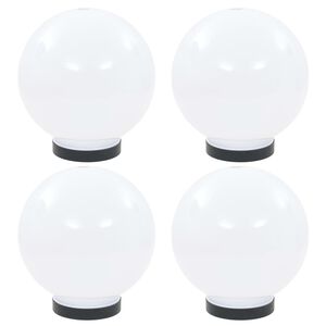 vidaXL Lampes &agrave; LED sous forme de boule 4 pcs Sph&eacute;rique 20 cm PMMA