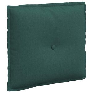 vidaXL Coussin de Dos Vert fonc&eacute; 50 x 19 x 45 cm tissu