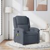 vidaXL Fauteuil de massage inclinable gris foncé velours