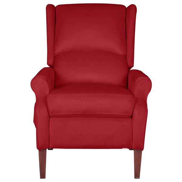 vidaXL Fauteuil de massage inclinable Rouge bordeaux Velours
