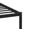 vidaXL Cadre de lit en métal sans matelas chêne sonoma 100x190 cm