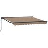 vidaXL Auvent r&eacute;tractable manuel Taupe 4 x 2 m Polyester et Aluminium