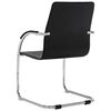 vidaXL Chaise de bureau cantilever Noir Similicuir