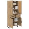 vidaXL Haut Armoire avec tiroir Ch&ecirc;ne artisanal 69,5 x 34 x 180 cm