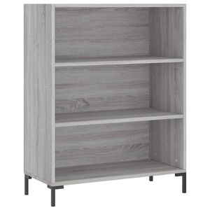 vidaXL Biblioth&egrave;que sonoma gris 69,5x32,5x90 cm bois d'ing&eacute;nierie