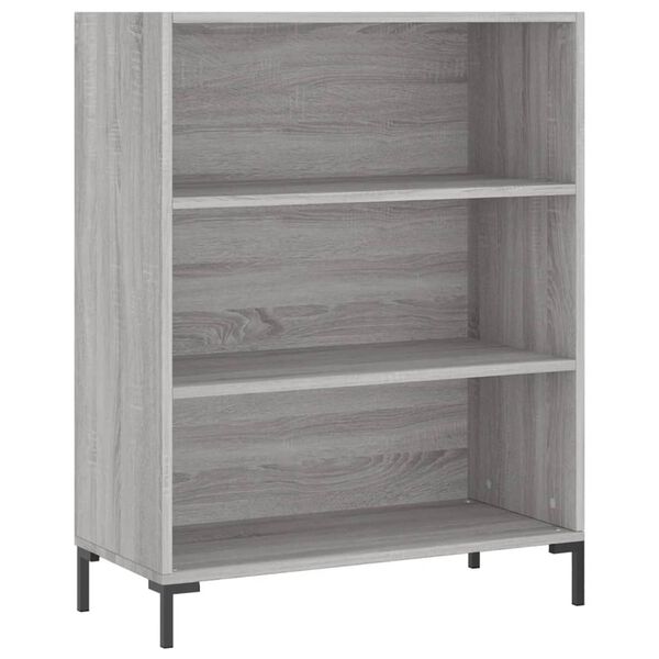 vidaXL Bibliothèque sonoma gris 69,5x32,5x90 cm bois d'ingénierie