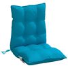 vidaXL Coussins de chaise &agrave; dossier bas lot de 6 bleu clair