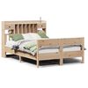 vidaXL Lit biblioth&egrave;que sans matelas 135x190 cm bois de pin massif