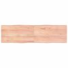 vidaXL Dessus de table bois massif trait&eacute; bordure assortie