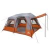 vidaXL Tente Instantan&eacute;e 8 personne Gris et orange