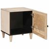vidaXL Cabinet de chevet Beige 40 x 33 x 46 cm Bois d'acacia massif