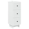 vidaXL Armoire &agrave; tiroirs Blanc 33 x 34,5 x 90 cm Bois d'ing&eacute;nierie