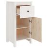 vidaXL Buffet blanc 40x35x80 cm bois massif de pin