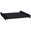 vidaXL &Eacute;tag&egrave;re interm&eacute;diaire pour machine &agrave; laver Noir 60 x 60 x 8 cm