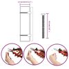 vidaXL Poignées d'armoire 20 pcs argenté 128 mm acier inoxydable