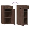 vidaXL Buffet ch&ecirc;ne marron 40x42,5x93 cm bois d'ing&eacute;nierie