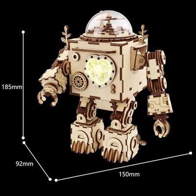 Robotime Kit de maquette de boîte à musique Steampunk Orpheus