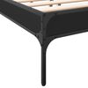 vidaXL Cadre de lit sans matelas noir 150x200 cm