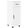 vidaXL Cabinet de salle de bain avec tiroir Blanc 30 x 35 x 80 cm