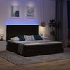 vidaXL Lit avec rangement et LED avec LED Noir 180 x 200 cm Velours