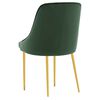 vidaXL Chaises &agrave; manger lot de 4 vert fonc&eacute; velours